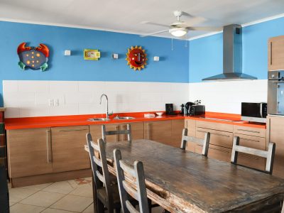 Caraibische zee-Bonaire-Belmaer Oceanfront-3-slaapkamer app-keuken