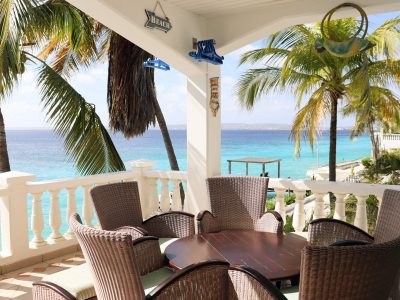 Caraibische zee-Bonaire-Belmaer Oceanfront-terras