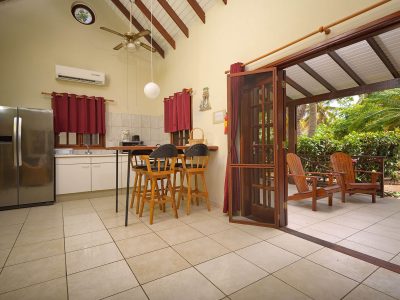 Caraibische zee-Bonaire-Captain Dons-2-slaapkamer bungalow-keuken