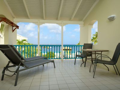 Caraibische zee-Bonaire-Captain Dons-Deluxe Ocean View-balcon