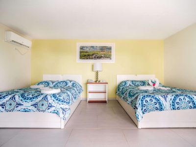 Caraibische zee-Bonaire-Captain Dons-Deluxe Ocean View-slaapkamer