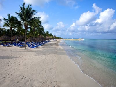 Caraibische zee-Mexico-Cozumel-Allegro Cozumel-strand