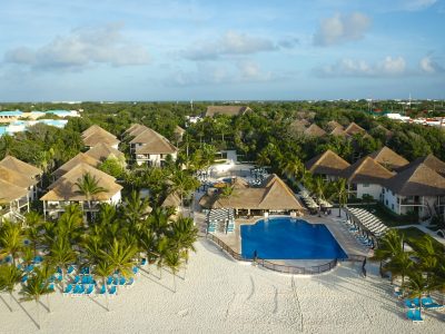 Caraibische zee-Mexico-Playacar-Allegro Playacar-luchtfoto 2