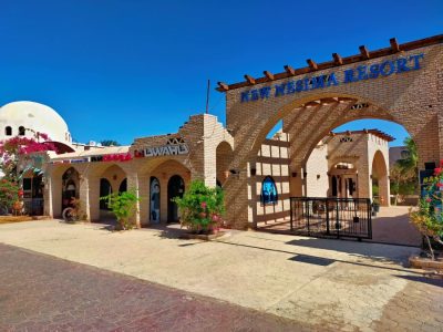 Egypte-Rode Zee-Dahab-Nesima Resort-Ingang