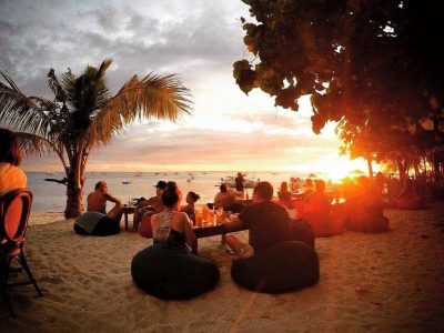 Filippijnen-Malapascua-Hippocampus-Strand zonsondergang