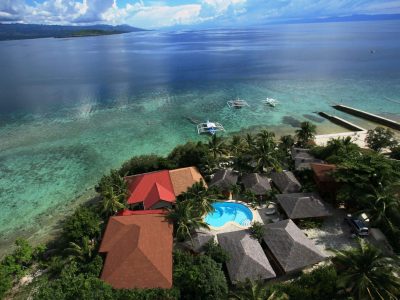 Filippijnen-Moalboal-Magic Island-luchtfoto domein