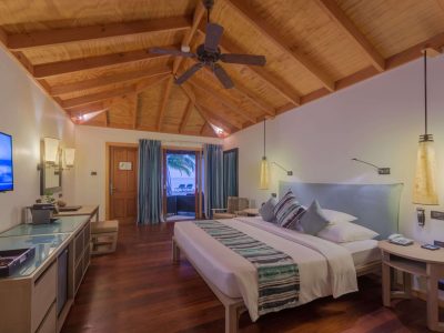 Indische Oceaan-Malediven-Vilamendhoo-Jacuzzi strand Villa