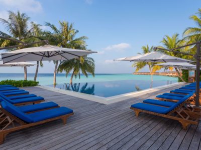 Indische Oceaan-Malediven-Vilamendhoo-Sunset Bar Pool